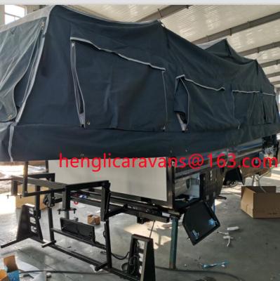 China Travel Trailer 2022 US Standards Independent Air Suspension Tents Off Road Camper Trailers for sale