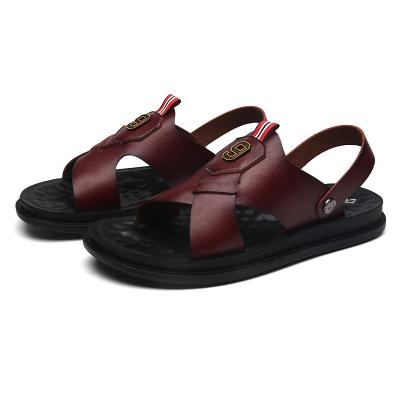 China Light Cheap Made China Mens Comfort Non Slip Microfiber Moisture Absorption Leather Mens Sandal for sale