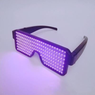 China ABS+LED Christmas Gift Glass LED Pixel Display Smart Sunglasses for sale