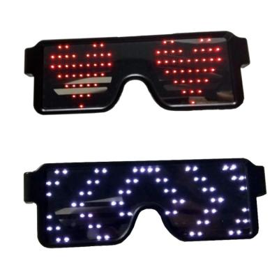 China ABS+LED LED Glass Display Pattern LED Glowing Dynamic Light Glasses for sale