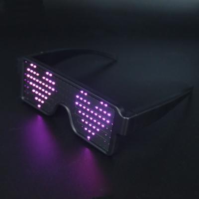 China ABS+LED Nightclub Eyewear Display Screen Light Up LED Glow Glasses for sale