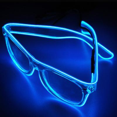 China Festival Stuff Fashion LED Sound Activated Glass Glow Rechargeable Glasses for sale