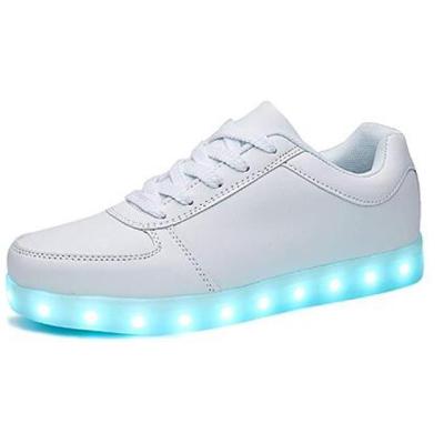 China PU / Rubber And USB Rechargeable LED Party Casual Shoes LED Flashing Shoes for sale