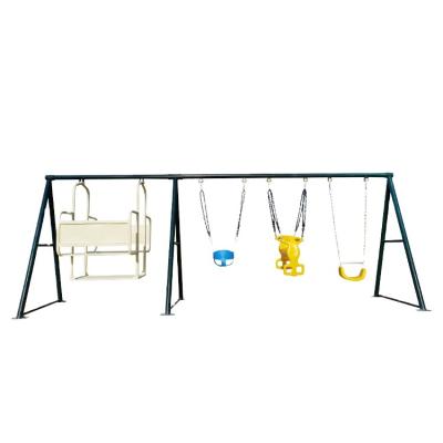 China Outdoor Amusement Play Equipment Outdoor Playground Equipment Kids Park Swing Chair Double Swing Chair for sale