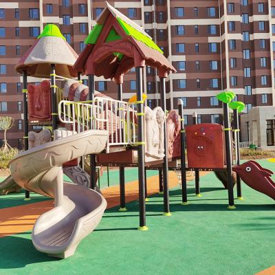 China Eco-friendly Material Kids Used Outdoor School Kids Slide Commercial Playground Equipment For Sale for sale