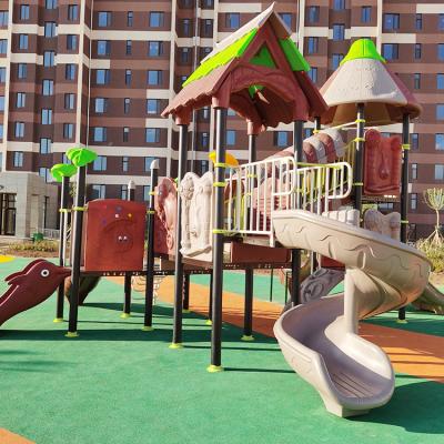 China New Arrival Playground Material Popular Plastic Outdoor Kids Outdoor Playground Slide Slide Eco-Friendly for sale