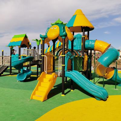 China High Quality Plastic Commercial Amusement Equipment Playground Kids Outdoor Playground Slide Amusement Park Eco-friendly Material for sale