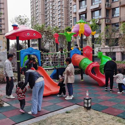 China Eco - Friendly Material Commercial Park Swing And Outdoor Slide Set For Kids for sale