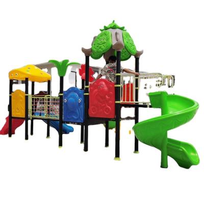 China Plastic Single Commercial Used Large Outdoor Playground Plastic Slide Equipment For Kids for sale