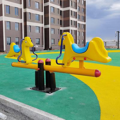 China Environmental Cheap Price Popular Playground Children Outdoor Spring Metal Seesaw for sale