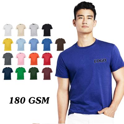 China PDEP XS-5XL Cotton 180g Round Neck QUICK DRY Mens Short Sleeve Custom Logo White 100% Unisex T-Shirt for sale