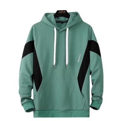 China PDEP Breathable 300g L-8XL Cotton 85% Terry Loose Hoodie 2021 Winter Fitted Splice Casual Men's Hoodie for sale