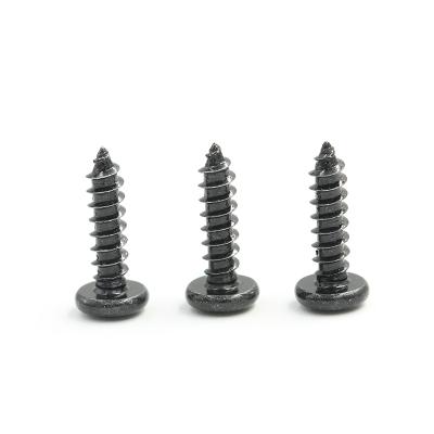 China Black Cross Recessed Pan Steel Oxide Pan Head Tapping Screws m1.0 m1.2 m1.4 m1.7 m2 m2.5 m3 m3.5 m4 for sale