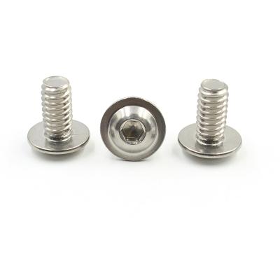 China Steel Pan Stainless Socket Head Button Flange Hex Screw With Collar for sale