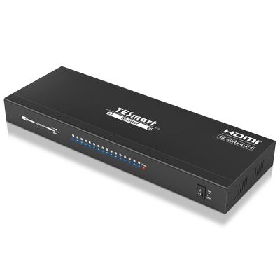 China Up To 36 Bit Deep Color 1 In 16 Out HDMI Distributor 36 Bit HDCP 22 Support 4K 1x16 Hdmi Splitter for sale