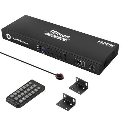 China Metal Switch 8 Port Hdmi Switch 4K 30Hz Fast Video Switch Suooprt RS232 for sale