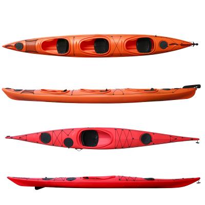 China 3 Person Kayak Professinal Sea Kayak Surfing Sailing Made In China Sit In Sea Fishing Kayak With Sale for sale