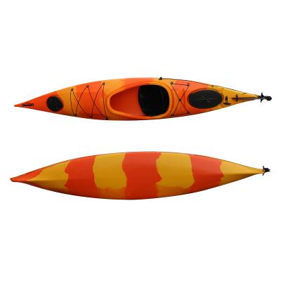 China Packing Packing Boat Factory Wholesale PE Sit In Sea Kayak With Spray Deck And Paddle for sale