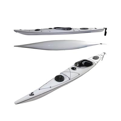 China ABS Surfing Convenient Rowing Boats Pedal Drive Thermo Training Kayak With Light for sale