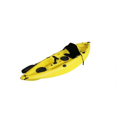 China USA 2.95m plastic fishing kayak LLDPE or HDPE with new hatch and kayak paddle keeper for sale