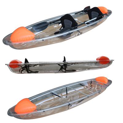 China Ultraslim Recreational Vicking 2 Person White Water Clear Clear Kayak Boat Kayak With Outrigger for sale