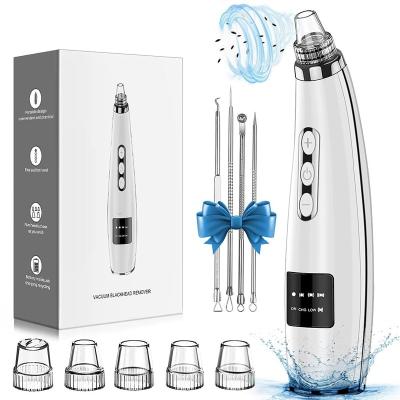 China Hot Electric Tool Kit Heated Vacuum Blackhead Remover Acne Treatment New Product Pimple Removal Suction Extractor Face Pore Remover for sale