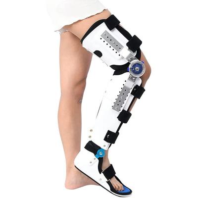 China Factory Product Comfortable Knee Brace Hinged Immobilizer Adjustable Length Fixed Braces For Rehab Hinged Knee Brace for sale