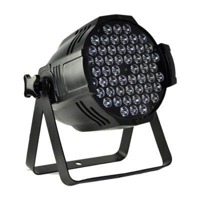 China Stage Guangzhou led par light indoor events wash high brightness cob rgb 3 in 1 dmx around 54x3w led moon par light for sale