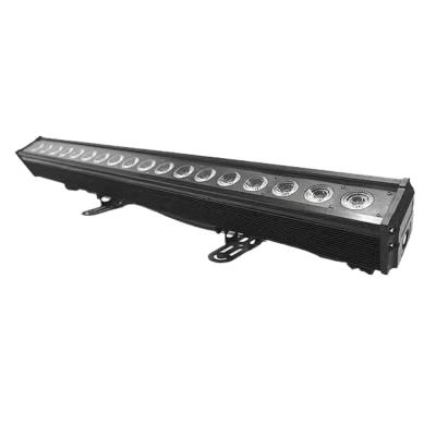 China Stage facade 18x10w indoor outdoor aluminum dmx rgbw wash linear 36w 24w 18pcs rgb led bar wall gasket lighting for sale