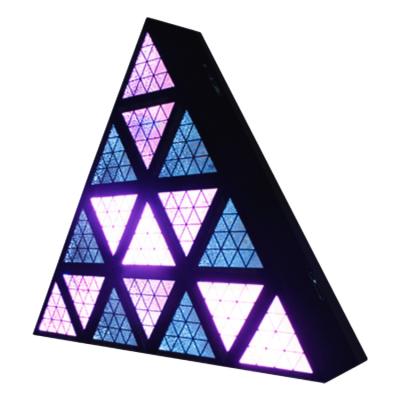 China Stage background dj effect lights 16x30W retro dmx club disco gold bar 16x10w RGB led triangle matrix light for sale