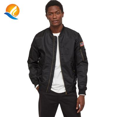 China 2019 Mens Patch Custom Motorcycle Breathable Nylon Bomber Jacket Jackets And Coats for sale