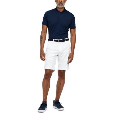 China High Quality Custom Fit Anti-wrinkle Classic White Polyester Mens Golf Casual Slim Shorts for sale