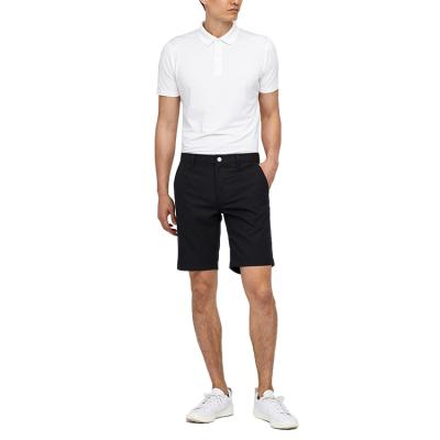 China High Quality Custom Classic Anti-wrinkle Polyester Casual Slim Fit Color Mens Golf Shorts for sale