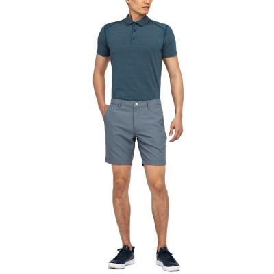 China High Quality Custom Classic Anti-wrinkle Polyester Casual Slim Fit Gray Men's Golf Shorts for sale