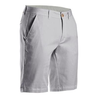 China High Quality Custom Made GRAY Polyester Knee Length Anti-Wrinkle Mens Summer Golf Shorts for sale