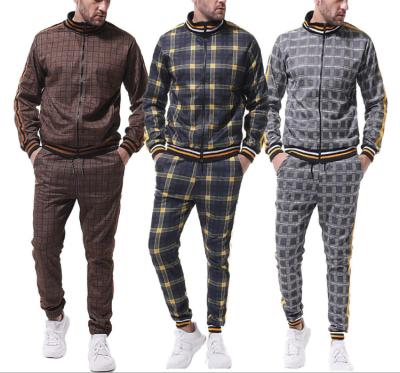 China QUICK DRY Mens Casual Jogging 100% Cotton Tracksuits 2 Pcs Compression Sportswear Clothing Set for sale