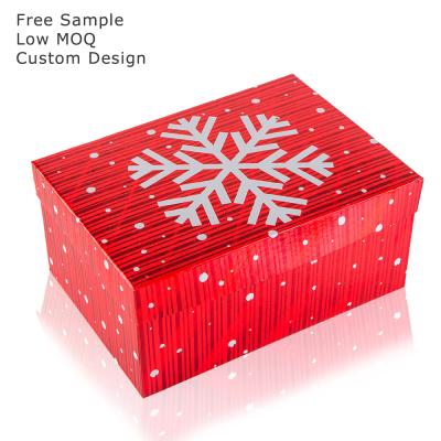 China Christmas Recyclable Luxury Fancy Paper Cardboard Magnetic Foldable Gift Box Packaging for sale