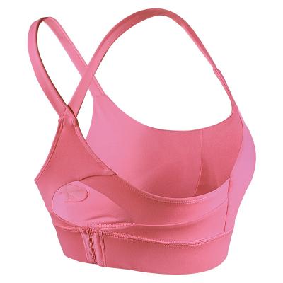 China Customized Breathable Yoga Bra Up-to-date Buckle Triangle Yoga Adjustable Underwear Gathered Sports Bra for sale