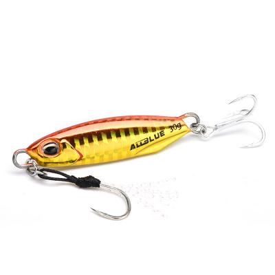 China Shore Fishing Jig Shore Fishing Jig ALLBLUE 40g Luminous Vertical Bait Tuna Fishing Lure Metal Jig for sale