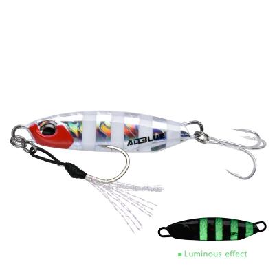 China Shore Fishing Jig Shore Fishing Lure ALLBLUE 30g Trolling Jig Ice Lure Metal Fishing Jig Custom Sea for sale