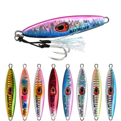 China Shore Fishing Jig Shore Fishing Slow Jig ALLBLUE 15g 28g 40g LUCKY JACK Saltwater Jigging Fishing Lure Jig Metal for sale