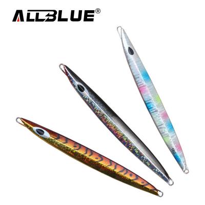 China ALLBLUE Metal Slow Jig Sea Fishing Lure Deep Baiting Jigbait Spoon 11017 for sale