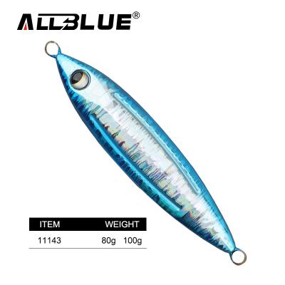 China Weihai Lead Fishing Jig Spoon 80g 100g Slow Lead Lure Baits Metal Wobbler For Wholesale for sale