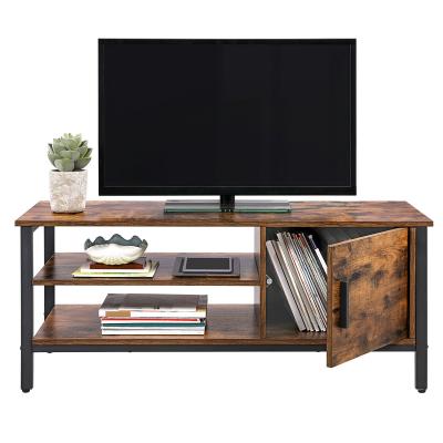 China Multi-Functional High Quality Practical Simple TV Cabinet TV Stand Simple Wood Health Vasagle Furniture Media Home Entertainment Center Wood Stand for sale