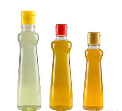 China Household products 220ml factory wholesale dustproof olive bottle sunflower oil soy sauce vinegar vegetable oil vinegar glass transparent bottle for sale