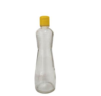 China Household Products 100ml 170ml 220ml 250ml 300ml 400ml 500ml High White Sunflower Oil Soy Sauce Vegetable Oil Glass Bottle for sale