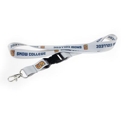 China High Quality Custom Office Polyester Dye Sublimation ID Badge Holder Lanyards Printed Neck Lanyards for sale