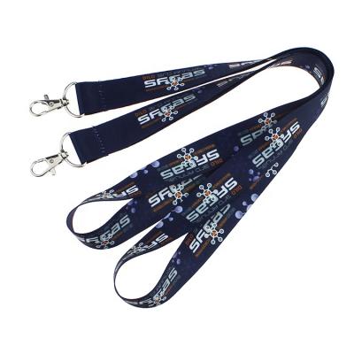 China Best Selling Custom Colored Lanyards Single Custom Office Logo ID Card Lanyards With Custom Logo for sale