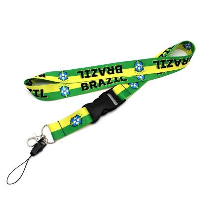 China Custom Made Eco-friendly Neck Lanyards With Custom Logo In Heat Transfer Printing Sublimation Printing Lanyard Strap For Sports Meeting Lanyard for sale