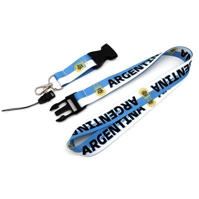 China Custom Made Eco-friendly Neck Lanyards With Custom Logo In Heat Transfer Printing Sublimation Printing Lanyard Strap For Sports Meeting Lanyard for sale